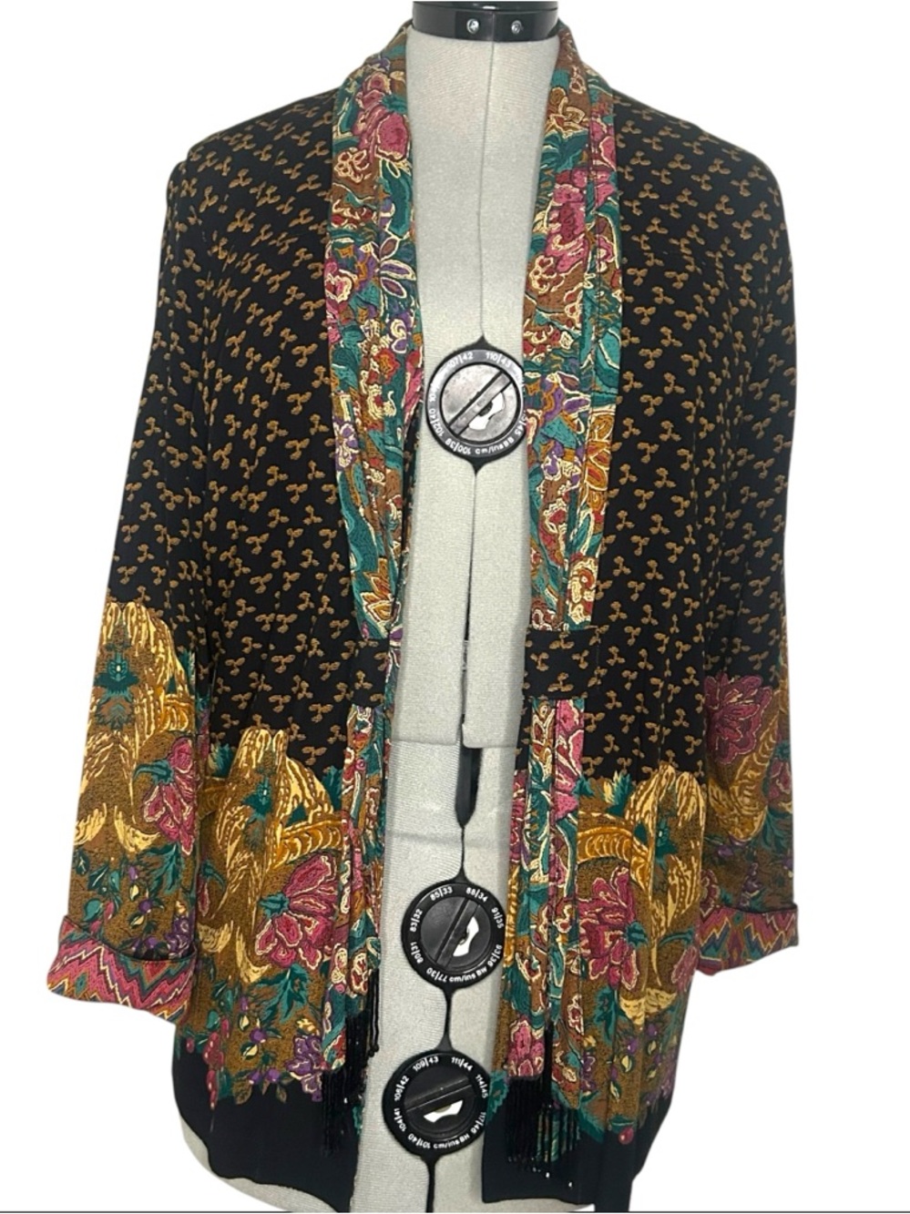 Vintage Carole Little Boho Lightweight Cardigan Size 6